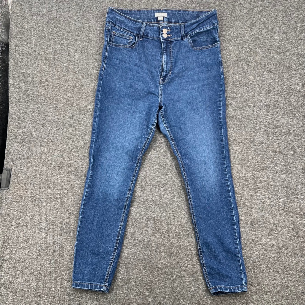 Forever 21+ Premium Womens High Rise Skinny‎ Jeans Medium Wash Blue Size 14